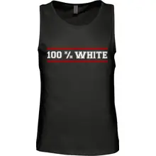 Herren Standard Tanktop - 100% White Vorderseite