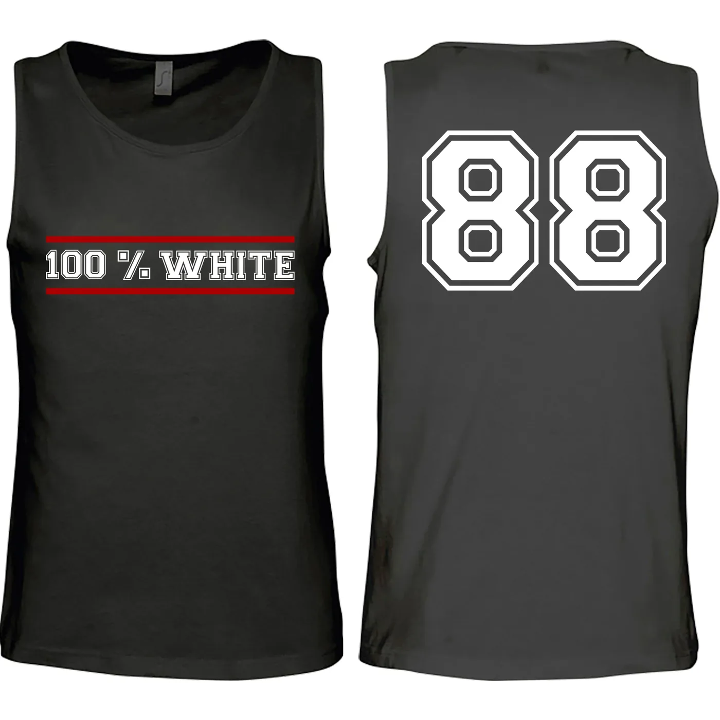 Herren Standard Tanktop - 100% White