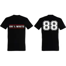 Herren T-Shirt - 100% White Vorder- und Rückseite