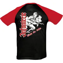 Herren T-Shirt "Bragi" - Infanterie, Königin aller Waffen Rückseite