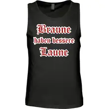 Herren Standard Tanktop - Braune haben bessere laune Vorderseite