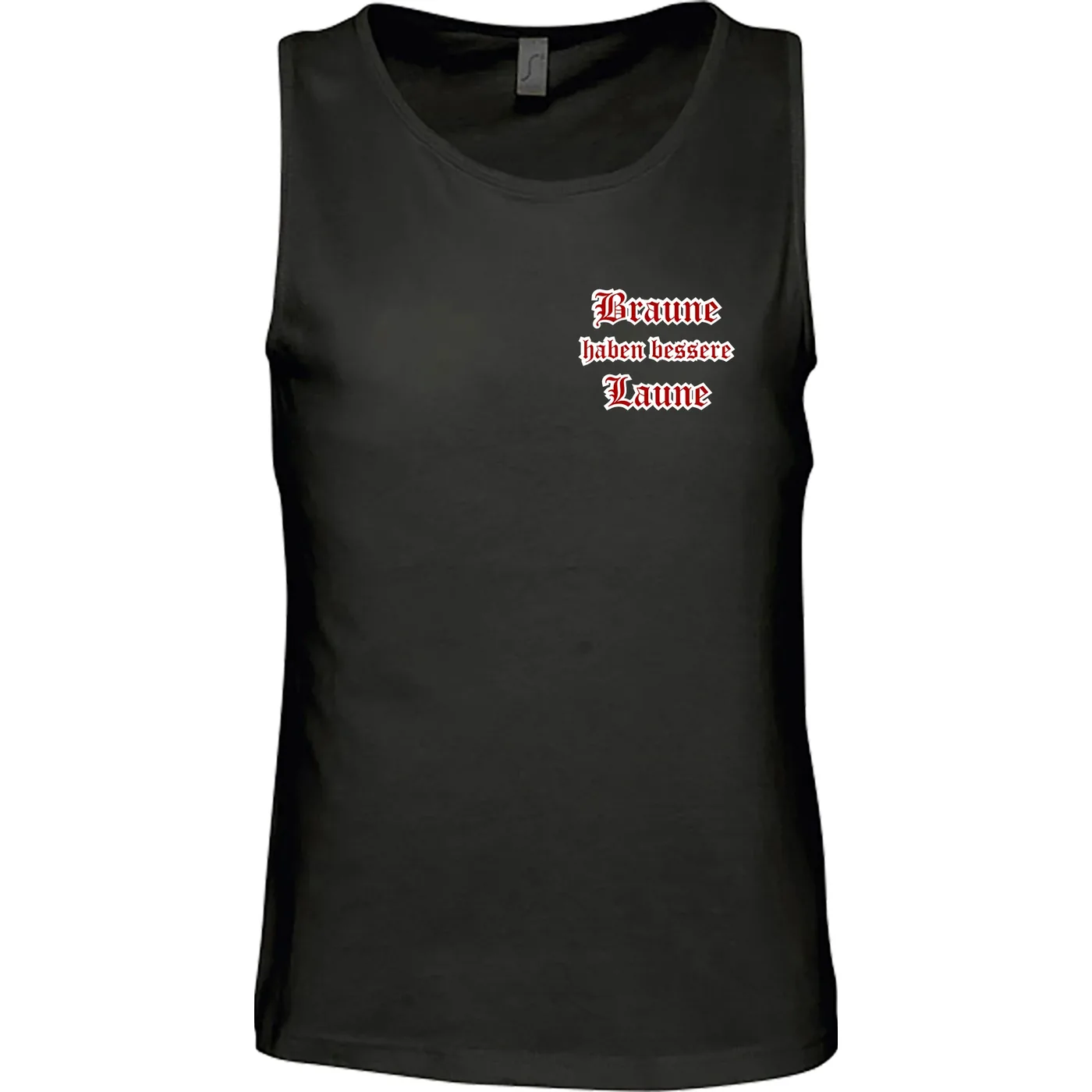 Herren Standard Tanktop - Braune haben bessere laune