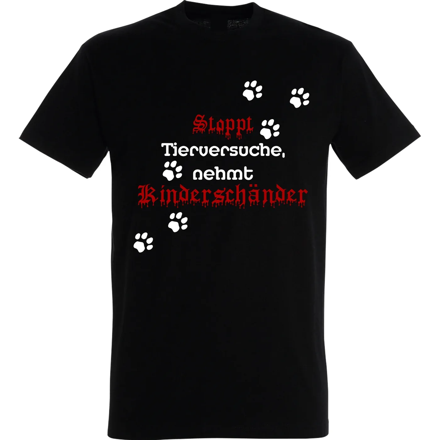 Herren T-Shirt - Stoppt Tierversuche, nehmt Kinderschänder