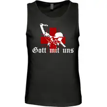 Herren Standard Tanktop - Gott mit uns, Soldat Vorderseite