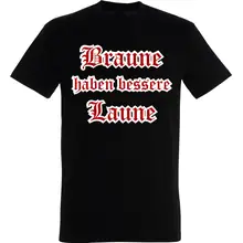 Herren T-Shirt - Braune haben bessere laune Vorderseite