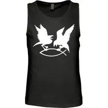 Herren Standard Tanktop - Hugin Munin Vorderseite