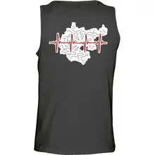 Herren Standard Tanktop - Mein Herz schlägt für Deutschland Rückseite