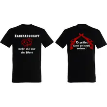 Herren T-Shirt - Kameradschaft mehr als nur ein Wort Vorder- und Rückseite