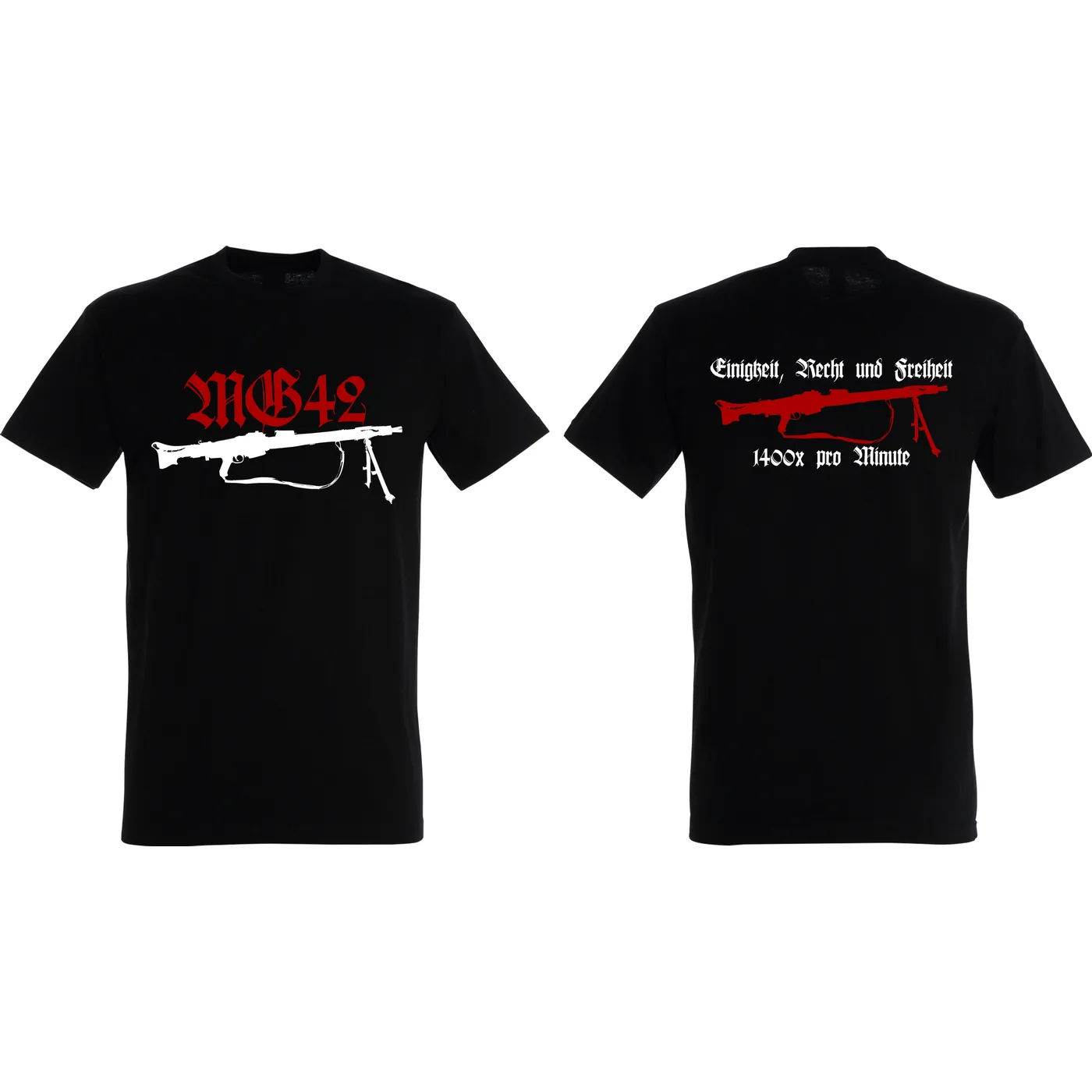 Herren T-Shirt - Mg42 Einigkeit, Recht und Freiheit