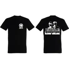 Herren T-Shirt - Komm zur Revolution Vorder- und Rückseite