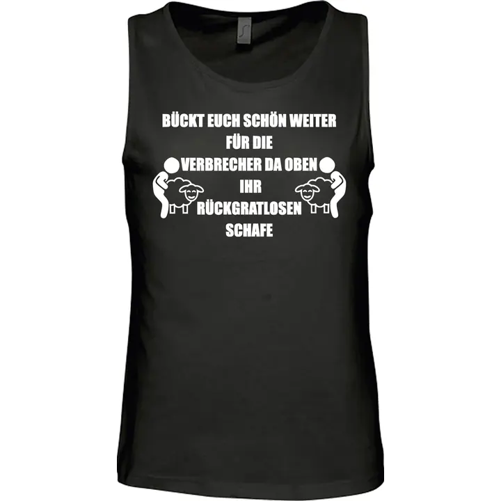 Herren Standard Tanktop - Bückt euch schön weiter