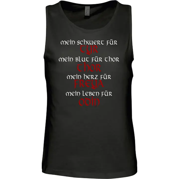 Herren Standard Tanktop - Mein Schwert für Tyr