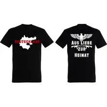 Herren T-Shirt - Aus liebe zur Heimat Vorder- und Rückseite