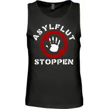Herren Standard Tanktop - Asylflut stoppen - gewählte Variante