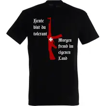 Herren T-Shirt - Heute tolerant morgen fremd im eigenen Land Rückseite