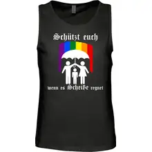 Herren Standard Tanktop - Schützt euch wenn es Scheiße regnet Vorderseite