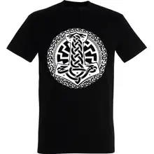 Herren T-Shirt - Schwarze Sonne, Thorhammer Vorderseite