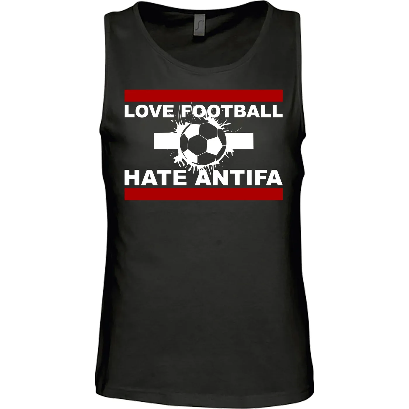 Herren Standard Tanktop - Love Football hate Antifa