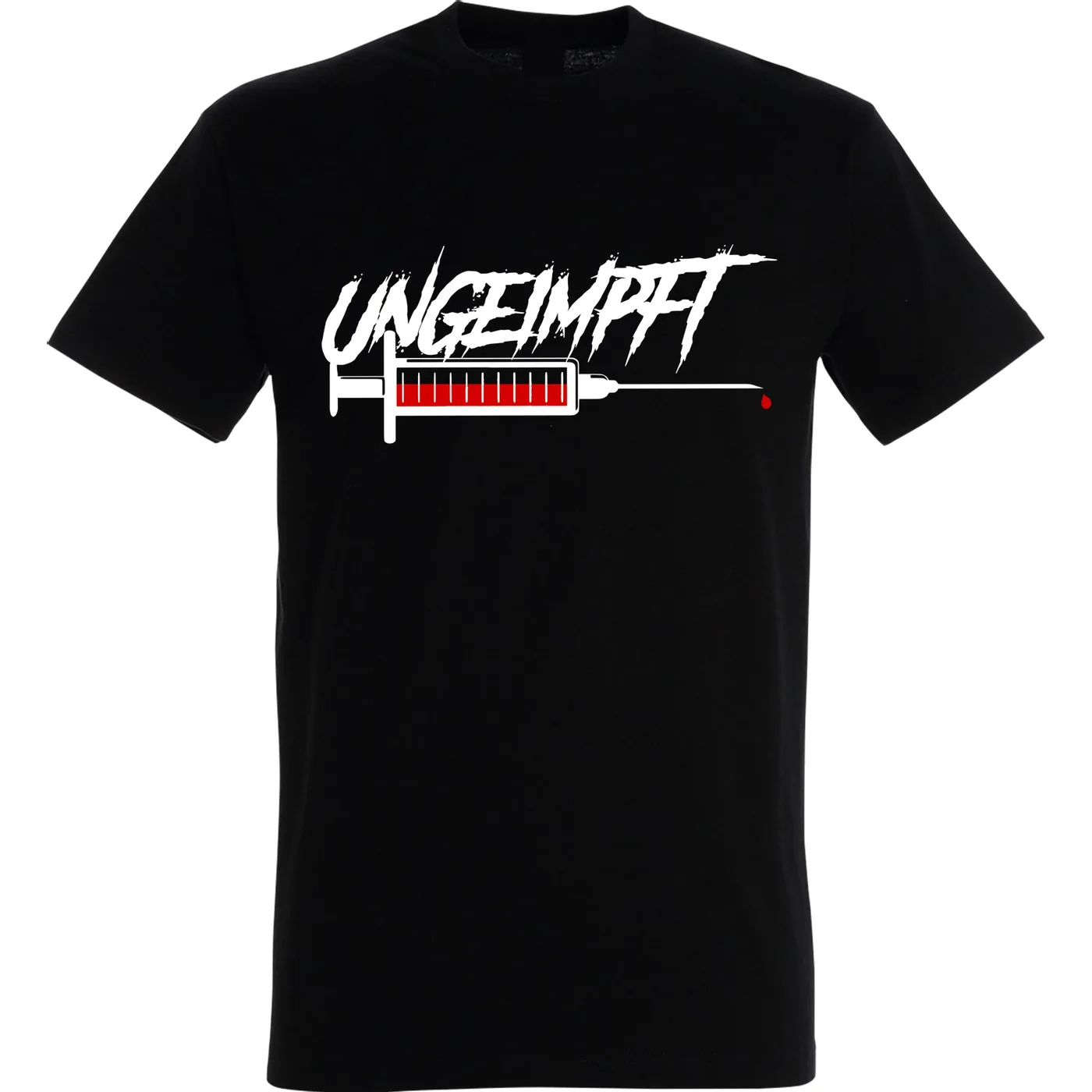Herren T-Shirt - Ungeimpft, Spritze