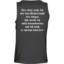 Herren Standard Tanktop - Rudolf Hess Rückseite