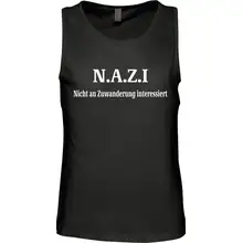 Herren Standard Tanktop - Nazi nicht an Zuwanderung interessiert Vorderseite
