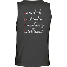 Herren Standard Tanktop - Nazi, natürlich anständig Rückseite