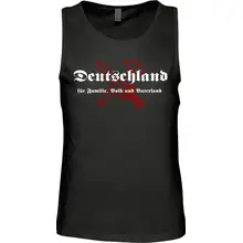 Herren Standard Tanktop - Deutschland für Familie, Volk und Vaterland Vorderseite