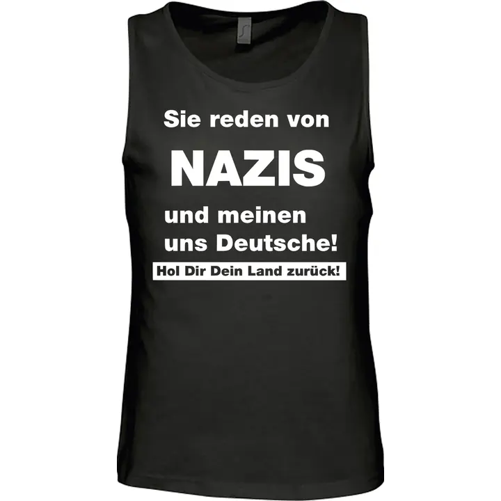 Herren Standard Tanktop - Sie reden von Nazis