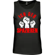 Herren Standard Tanktop - Ich geh Spazieren Vorderseite