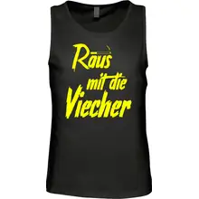 Herren Standard Tanktop - Raus mit die Viecher Vorderseite