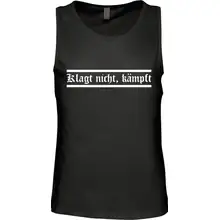 Herren Standard Tanktop - Klagt nicht kämpft Vorderseite