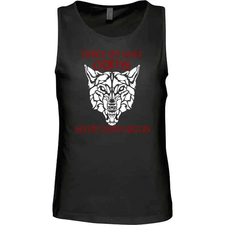 Herren Standard Tanktop - Lieber ein Wolf Odins als ein Lamm Gottes