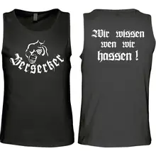 Herren Standard Tanktop - Berserker Vorder- und Rückseite