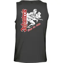 Herren Standard Tanktop - Infanterie, Königin aller Waffen Rückseite