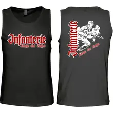 Herren Standard Tanktop - Infanterie, Königin aller Waffen Vorder- und Rückseite