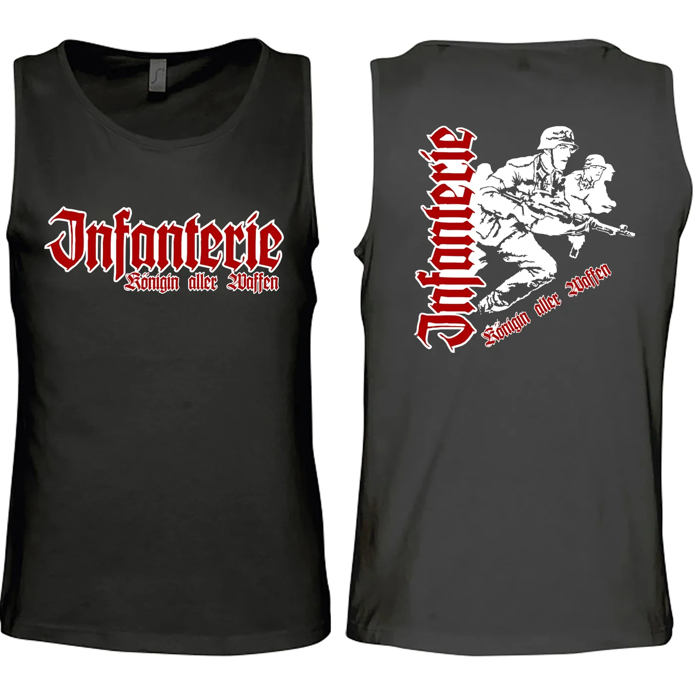 Herren Standard Tanktop - Infanterie, Königin aller Waffen