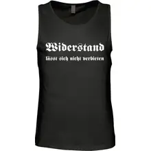 Herren Standard Tanktop - Widerstand lässt sich nicht verbieten Vorderseite