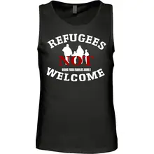 Herren Standard Tanktop - Refugees not welcome - gewählte Variante