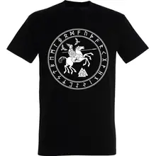 Herren T-Shirt - Odin und Sleipnir Vorderseite