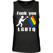 Herren Standard Tanktop - Fuck you, LGBTQ - gewählte Variante
