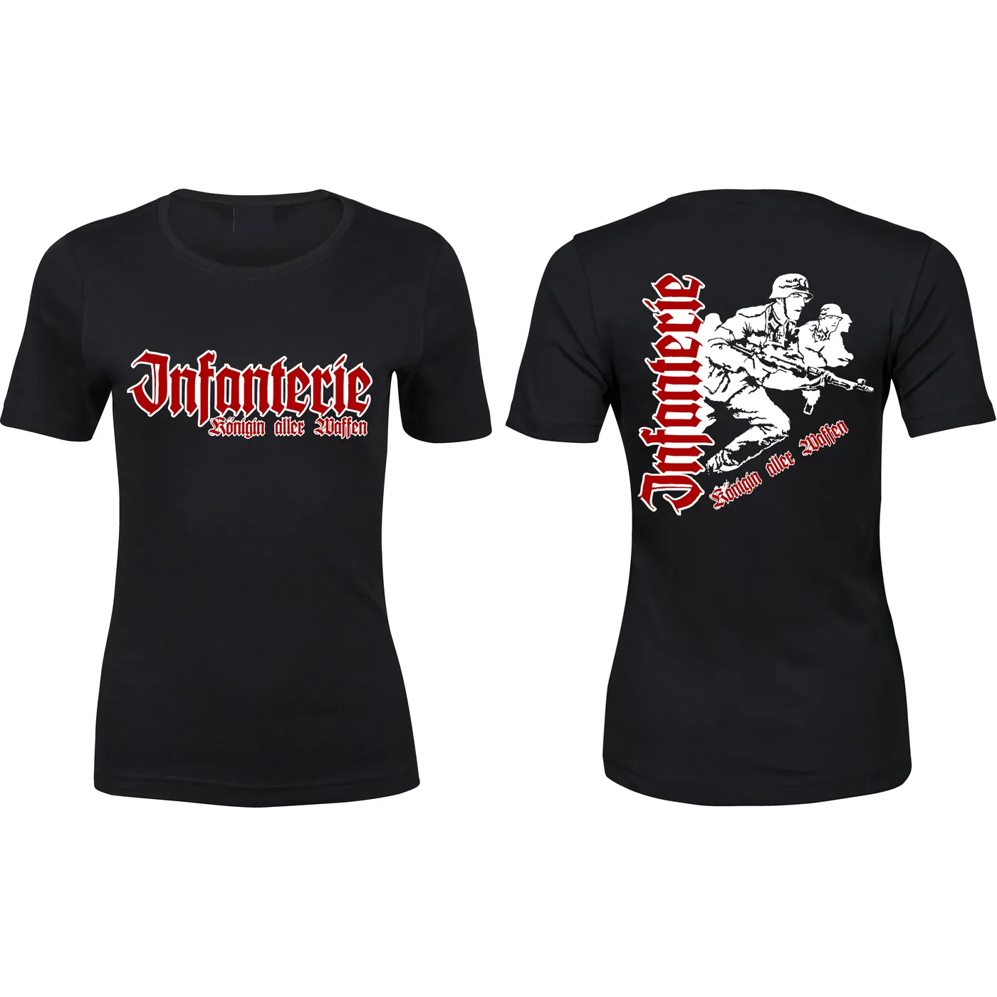 Damen Premium T-Shirt - Infanterie, Königin aller Waffen