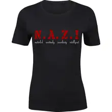 Damen Premium T-Shirt - Nazi, natürlich anständig Vorderseite