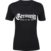 Damen Premium T-Shirt - Germania, Deutsch ist mein Sinn Vorderseite