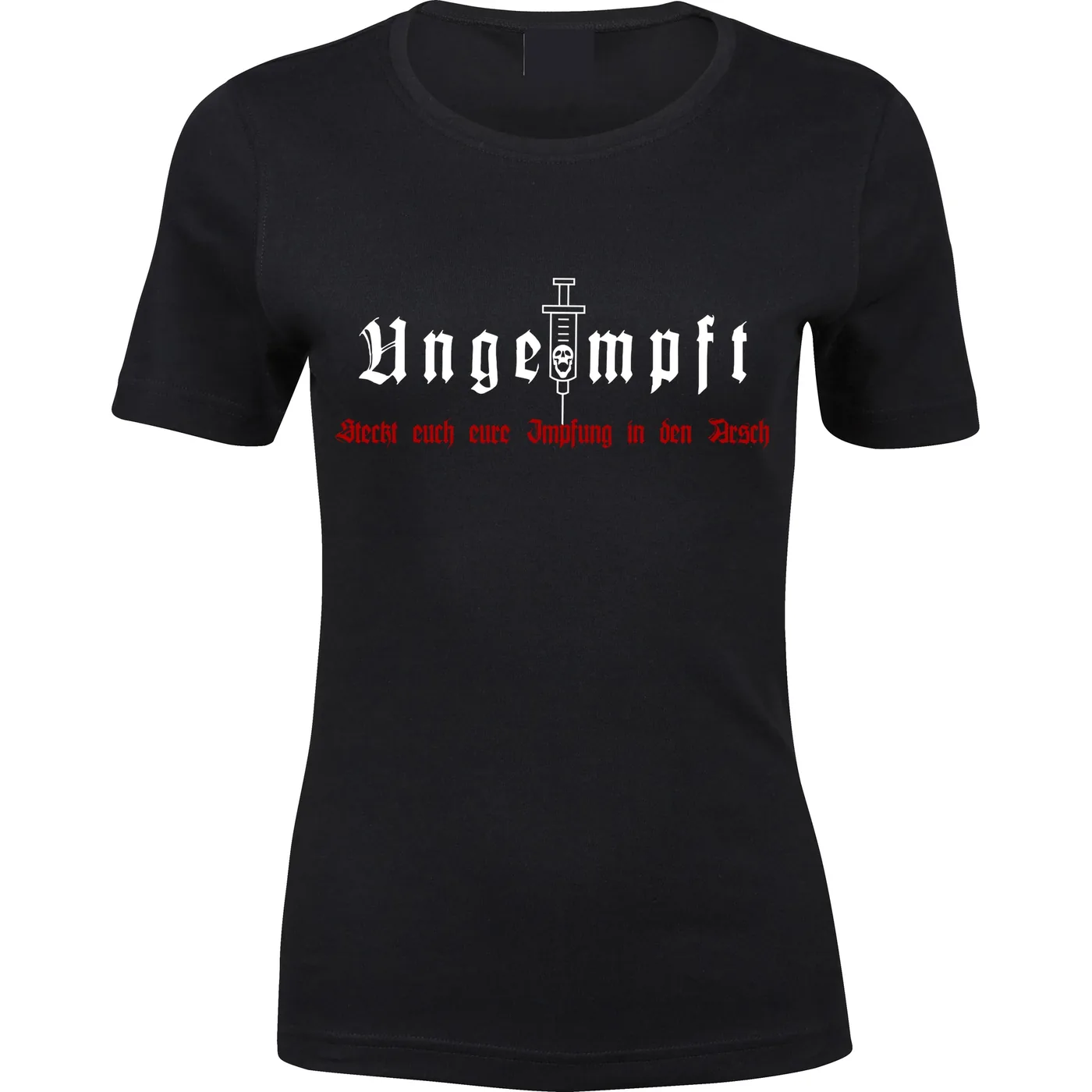 Damen Premium T-Shirt - Ungeimpft, Steckt euch eure Impfung in den Arsch