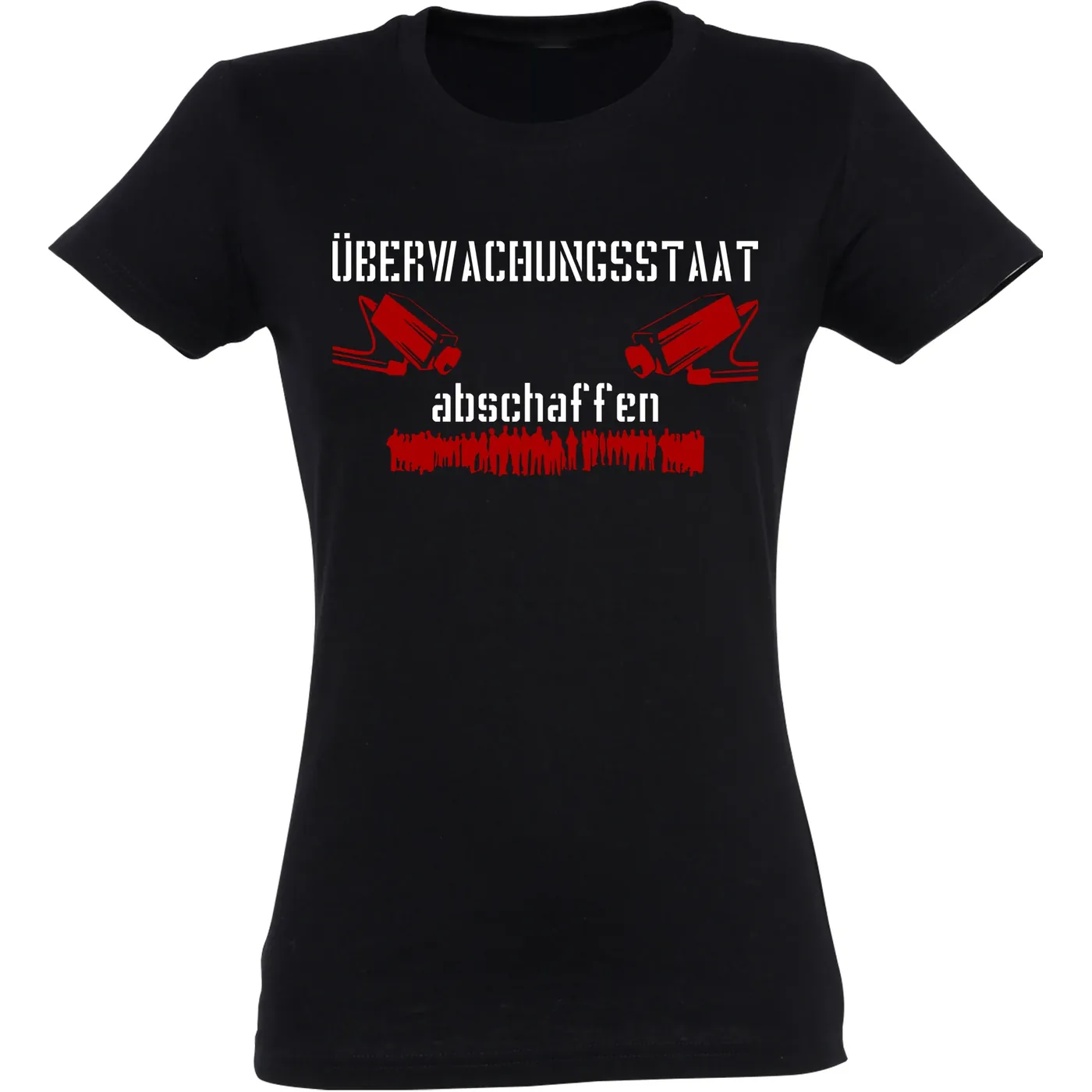 Damen T-Shirt - Überwachungsstaat abschaffen