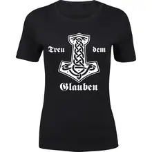 Damen Premium T-Shirt - Treu dem Glauben Vorderseite