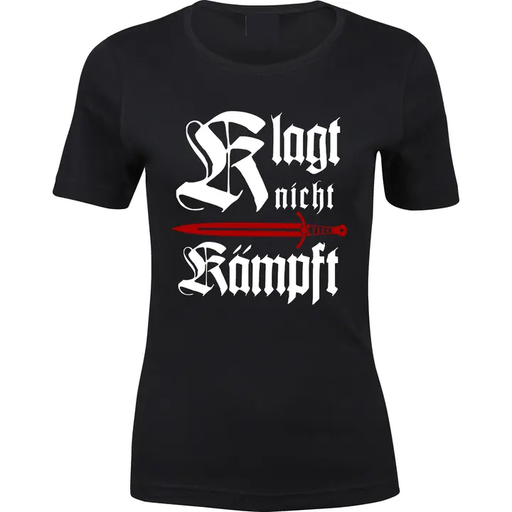 Damen Premium T-Shirt - Klagt nicht kämpft, Schwert