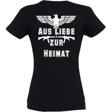 Damen T-Shirt - Aus liebe zur Heimat Rückseite