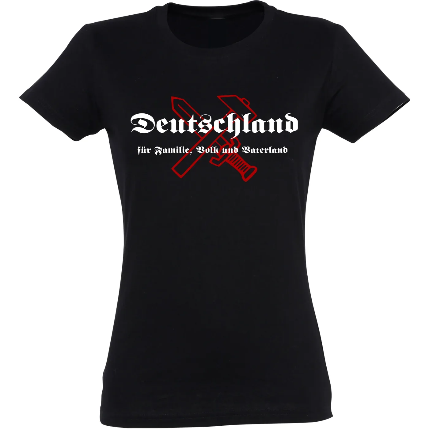 Damen T-Shirt - Deutschland für Familie, Volk und Vaterland