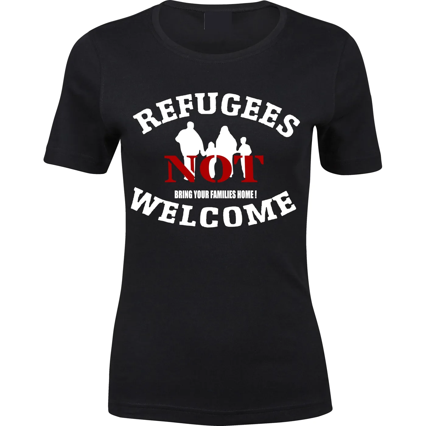 Damen Premium T-Shirt - Refugees not welcome